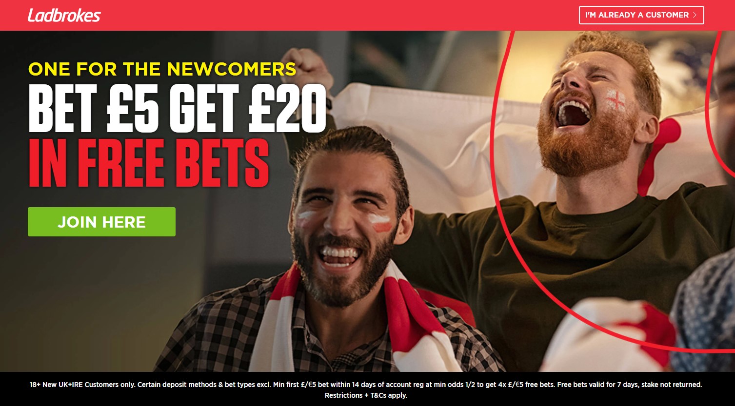 ladbrokes bet 5 get 20